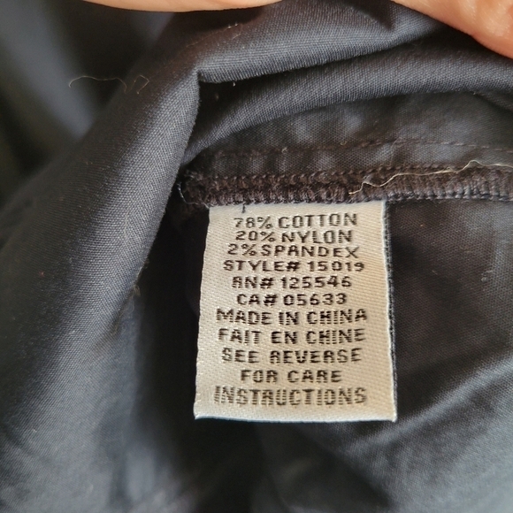 Habitat Long Sleeve Button Down Stretch Pockets Black Small S - Picture 10 of 11